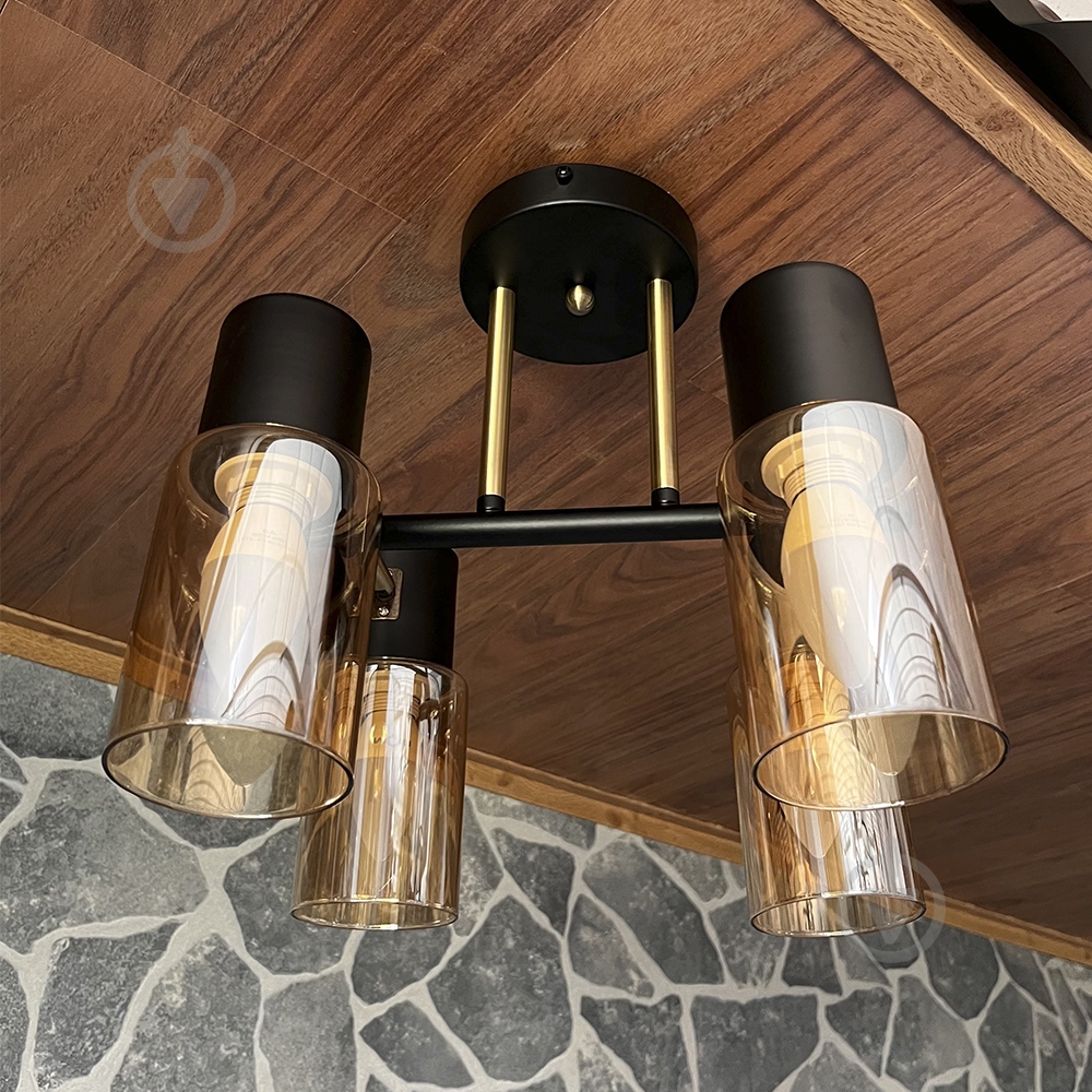 Люстра потолочная Blitz 4x40 Вт E14 черный 8220-44 - фото 2