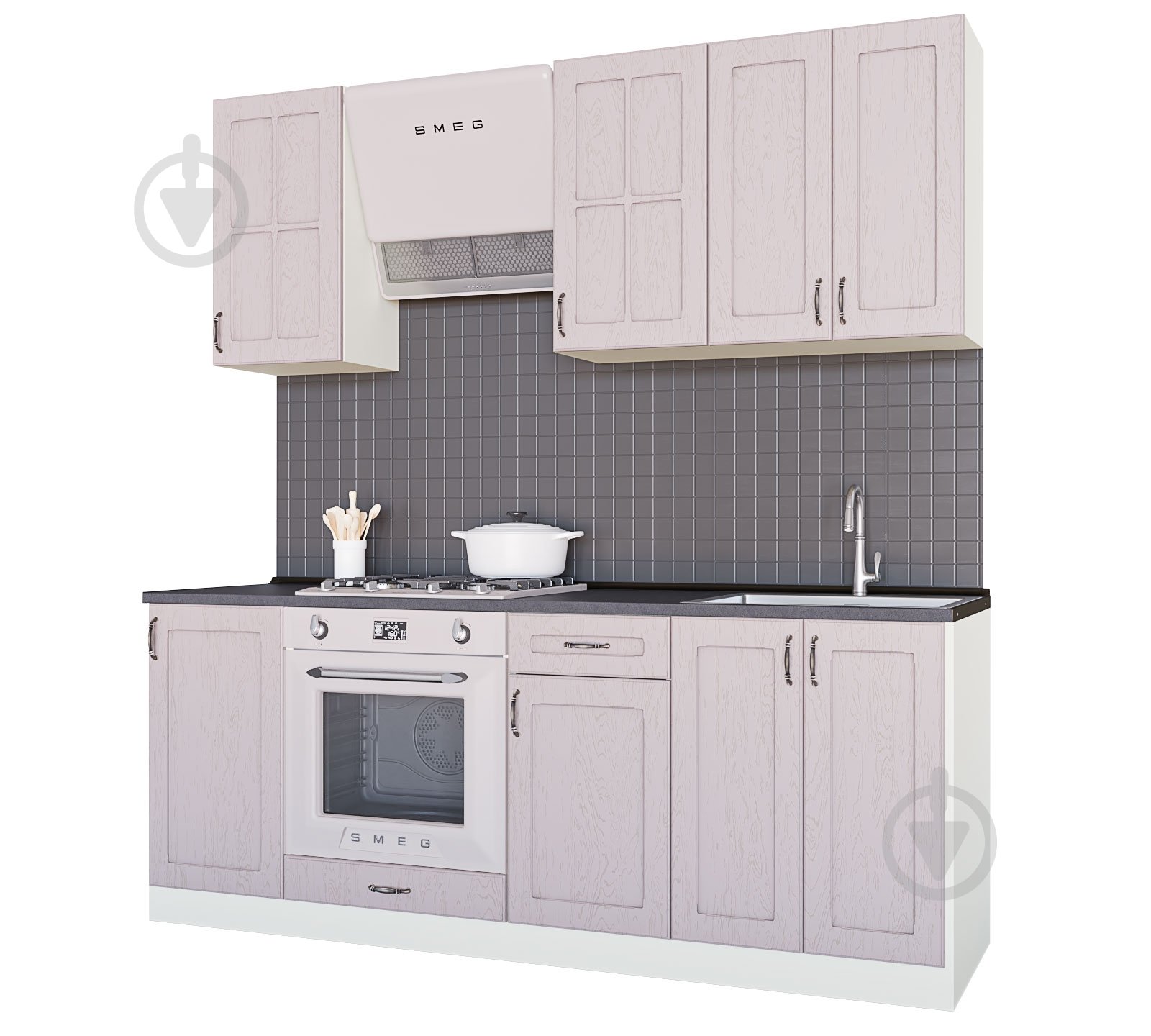 Кухня Модена (ІМ1) бежевый МДФ 2 м - фото 1