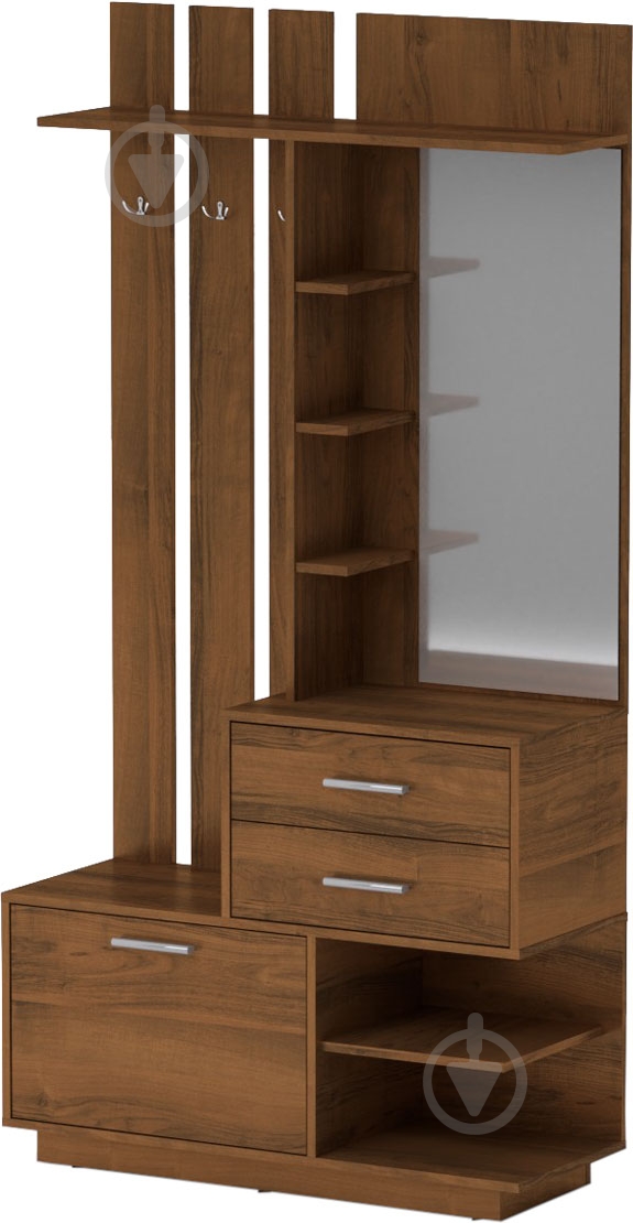 Прихожая с зеркалом Ева орех экко - фото 1 Прихожая с зеркалом Ева орех экко - фото 1