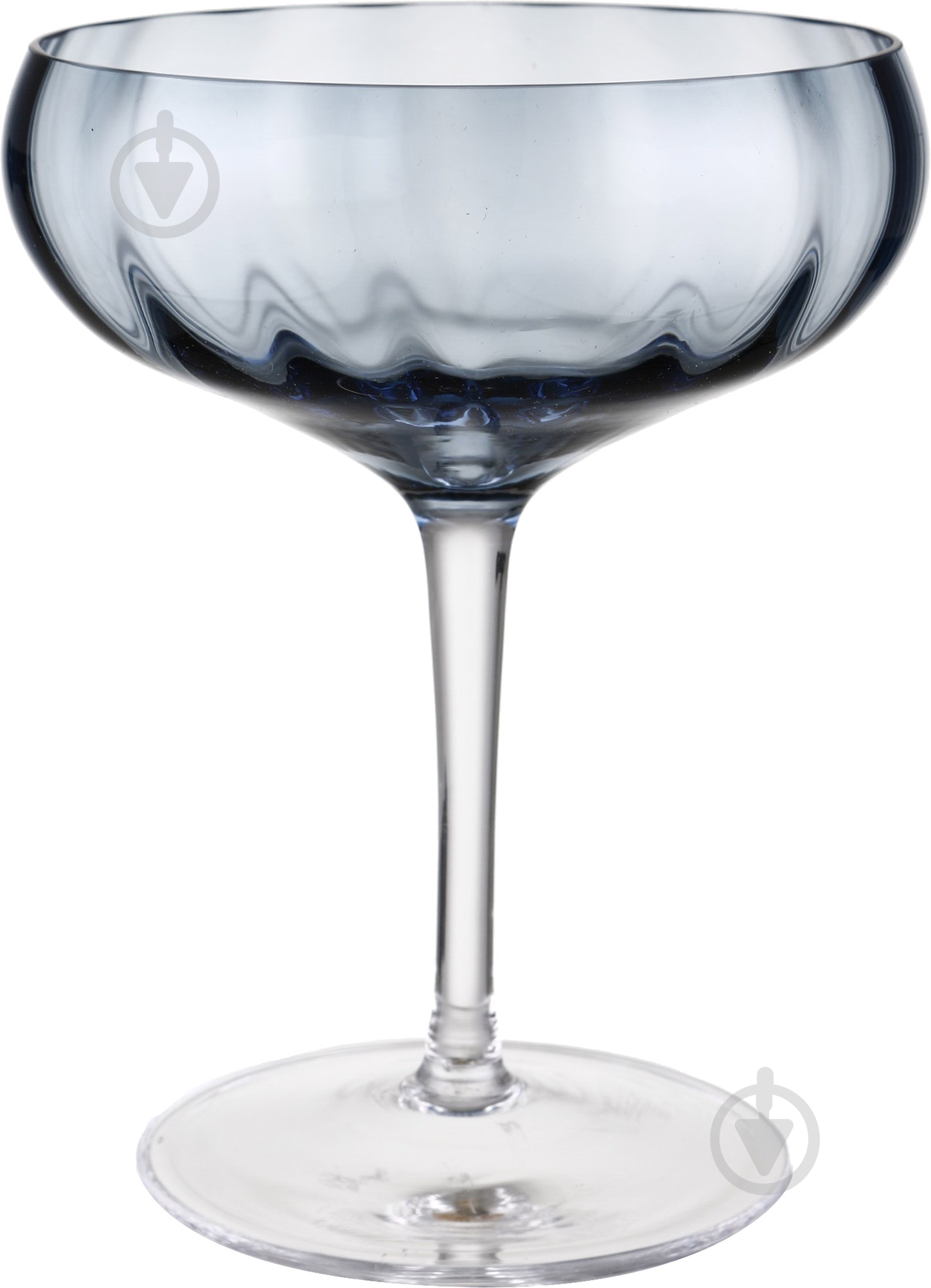 Бокал для шампанського Wrzesniak Glassworks Optic Navy Blue 19-3465A 300 мл 1 шт. - фото 1