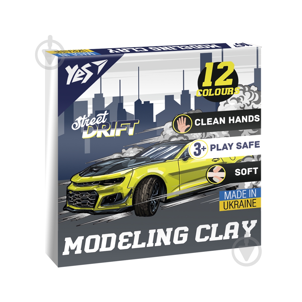 Пластилин Drift King 12 цветов 240 г YES - фото 1