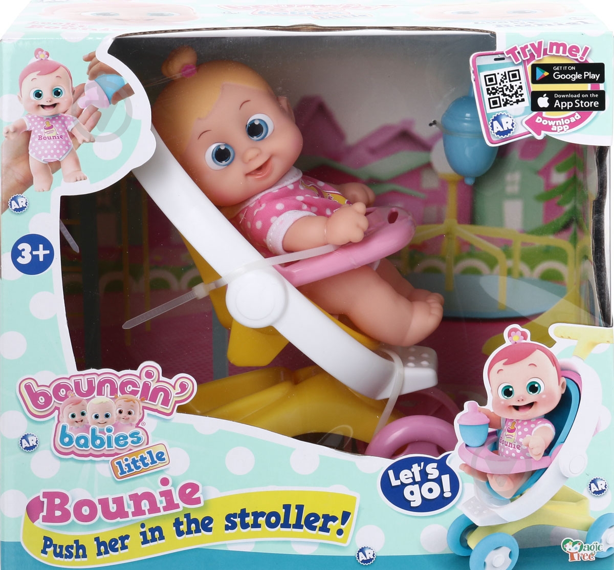 Кукла Bouncin' Babies Bounie со стульчиком - фото 1