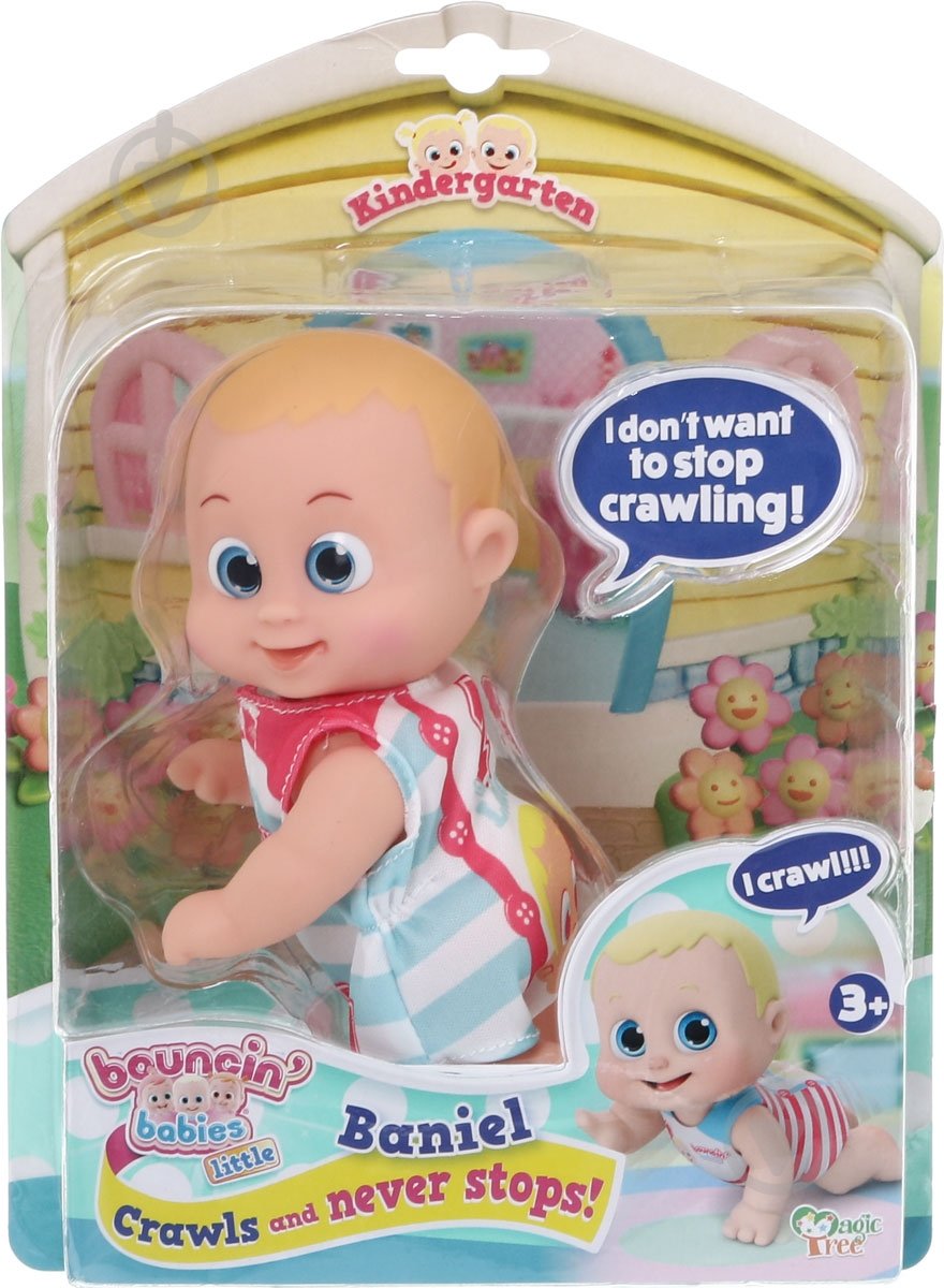 Лялька Bouncin' Babies Baniel повзає - фото 1