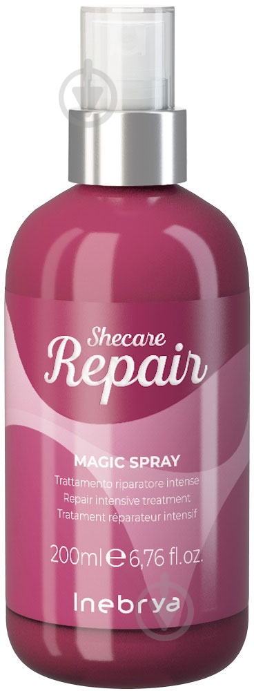Спрей INEBRYA восстанавливающийSheсare Repair Magic Spray 200мл - фото 1 Спрей INEBRYA восстанавливающийSheсare Repair Magic Spray 200мл - фото 1