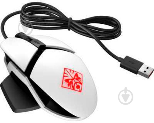 Мышь HP Omen Reactor 7ZF19AA white/red - фото 2
