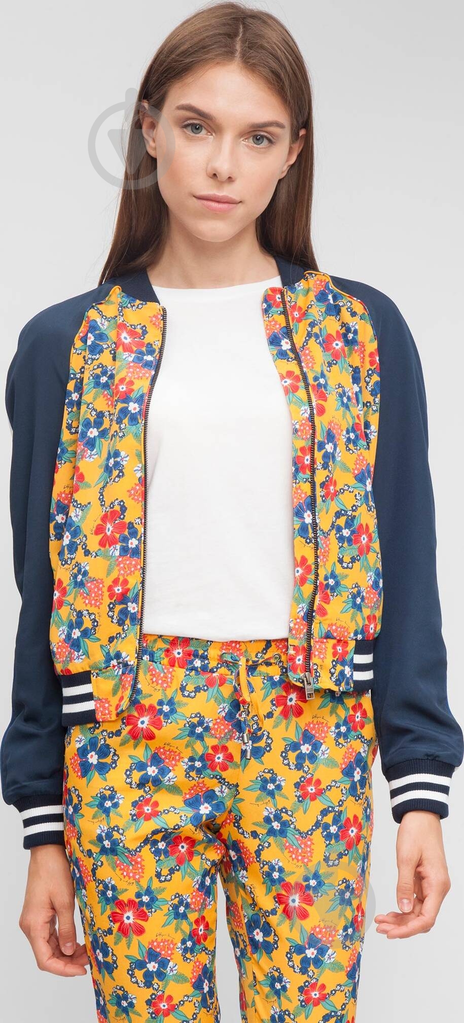 Вітрівка жіноча демісезонна Tommy Hilfiger THDW BOMBER 33 DW0DW01770-901 р.S різнокольорова - фото 1 Вітрівка жіноча демісезонна Tommy Hilfiger THDW BOMBER 33 DW0DW01770-901 р.S різнокольорова - фото 1