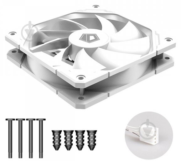 Вентилятор для корпуса ID-Cooling TF-12025-White - фото 4 Вентилятор для корпуса ID-Cooling TF-12025-White - фото 4