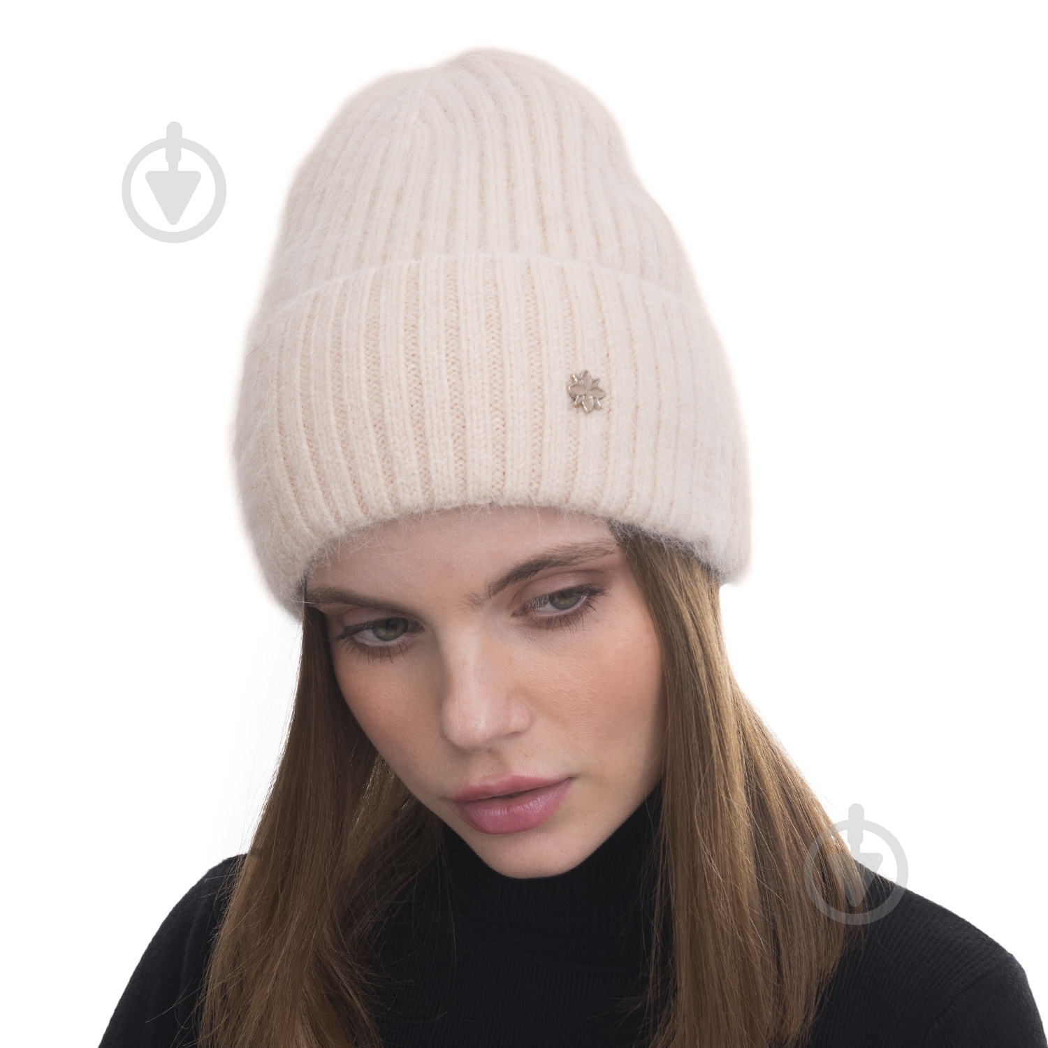 Шапка Malisa 17587 р.54-58 крем-брюле - фото 1