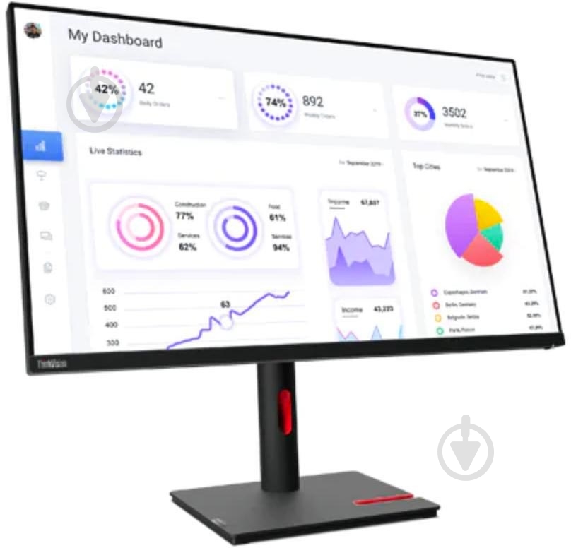 Монитор Lenovo ThinkVision T32p-30 31,5" (63D2GAT1UA) - фото 2