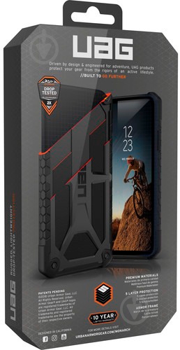 Чохол UAG Monarch для Samsung Galaxy S10 Plus black (211351114040) - фото 12