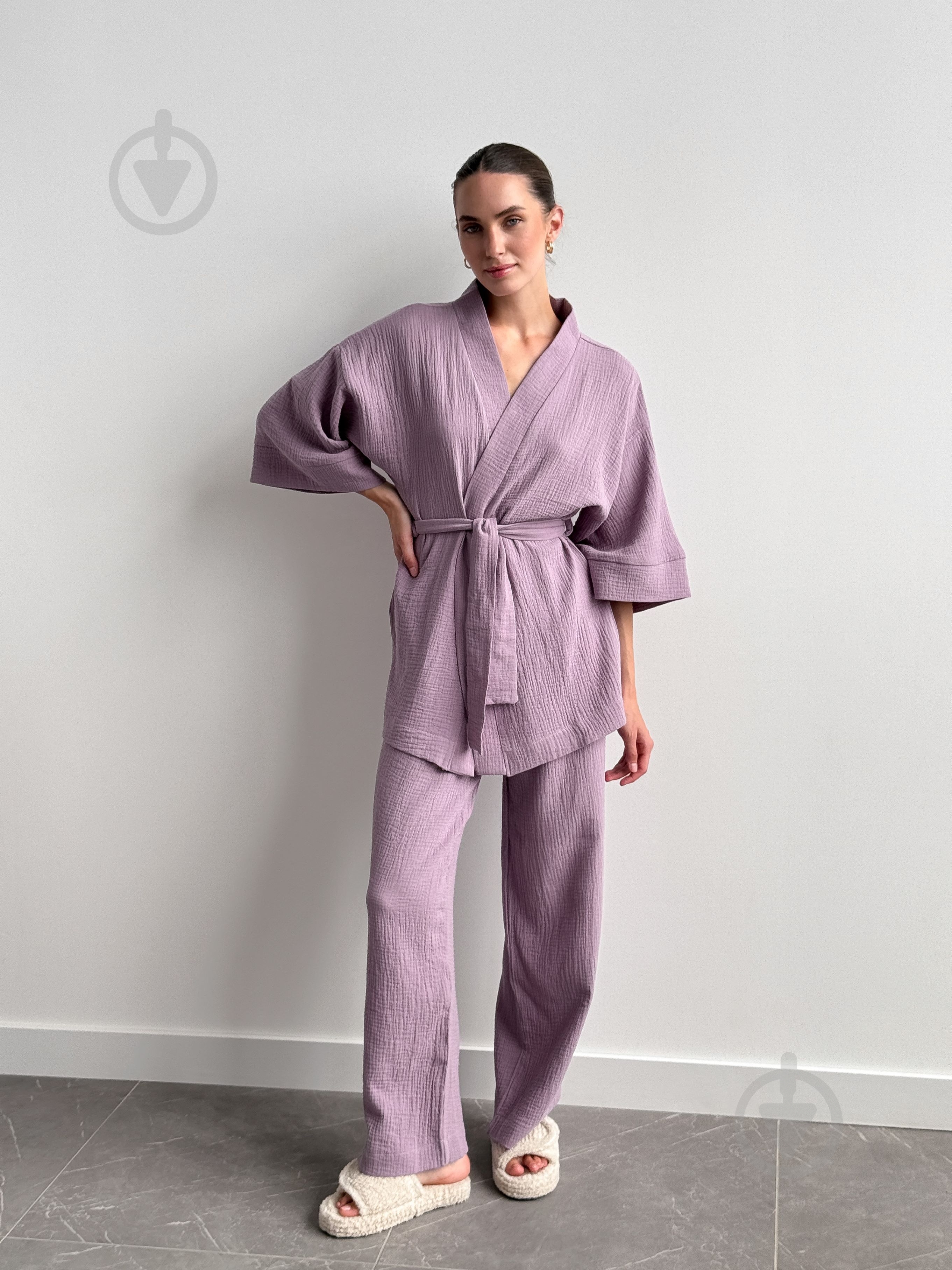 Комплект женский MISO р. M/L светло-фиолетовый (13350) - фото 1 Комплект женский MISO р. M/L светло-фиолетовый (13350) - фото 1