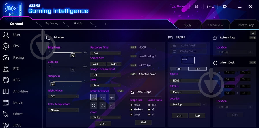 Монитор MSI MAG 325CQRF-QD 31,5" (MAG 325CQRF QD) - фото 7