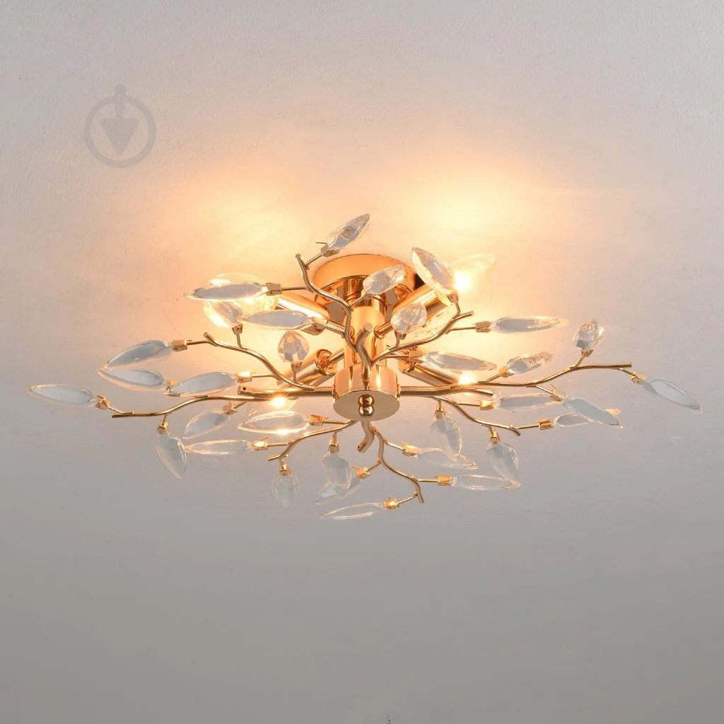 Люстра стельова Luminaria 6x60 Вт E14 gold TERESA 6xE14 R600 GOLD - фото 1