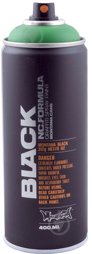 Фарба аерозольна Montana BLACK 6055 бостон мат 400 мл - фото 1