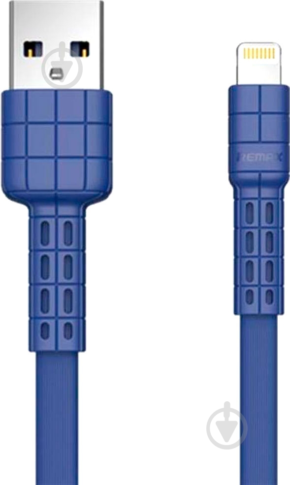 Кабель Lightning – USB 1 м синий (RC-116I-BLUE) Armor Series Lightning Data/Charge - фото 1