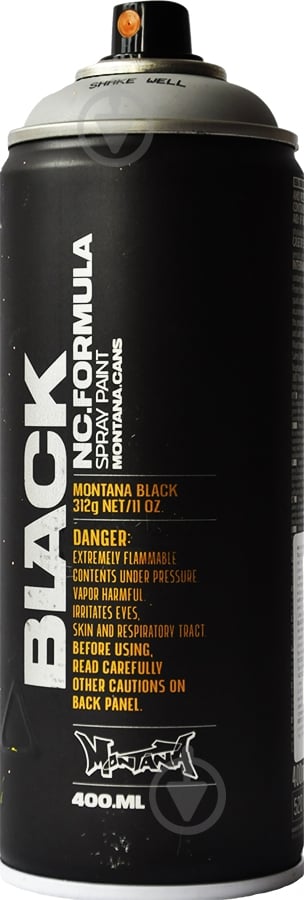 Фарба аерозольна Montana BLACK 7030 миша мат 400 мл - фото 1