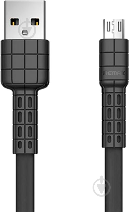 Кабель USB – microUSB 1 м черный (RC-116M-BLACK) Armor Series MicroUSB Data/Charge - фото 1