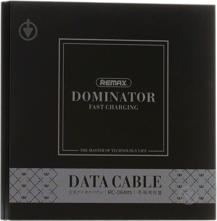 Кабель USB – microUSB 1 м черный (RC-064M-BLACK) Dominator Fast MicroUSB Data/Charge - фото 2