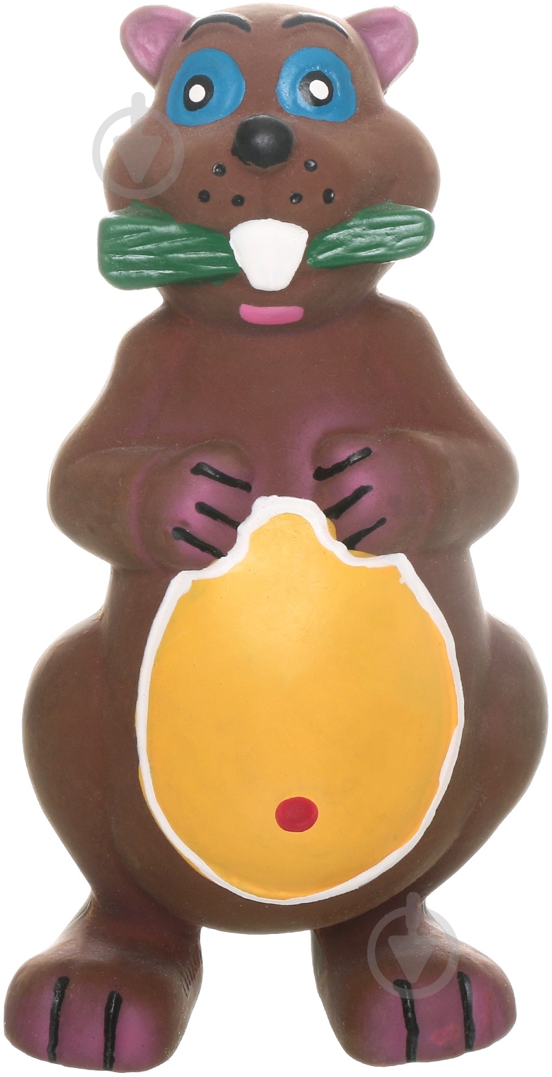 Игрушка для собак Lilli Pet Бобер Billy со звуком 18 см 20-2355 - фото 2