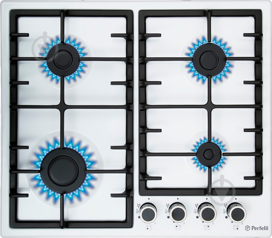 Варочная поверхность газовая Perfelli HGM 61423 WH - фото 1 Варочная поверхность газовая Perfelli HGM 61423 WH - фото 1