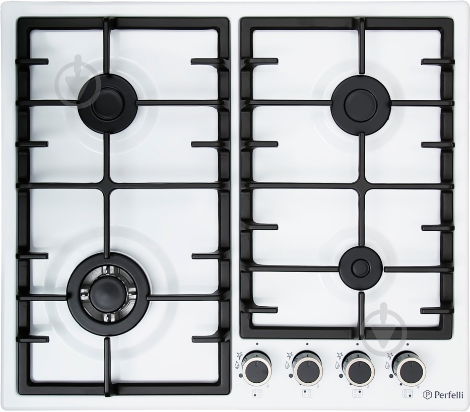 Варочная поверхность газовая Perfelli HGM 61623 WH - фото 2