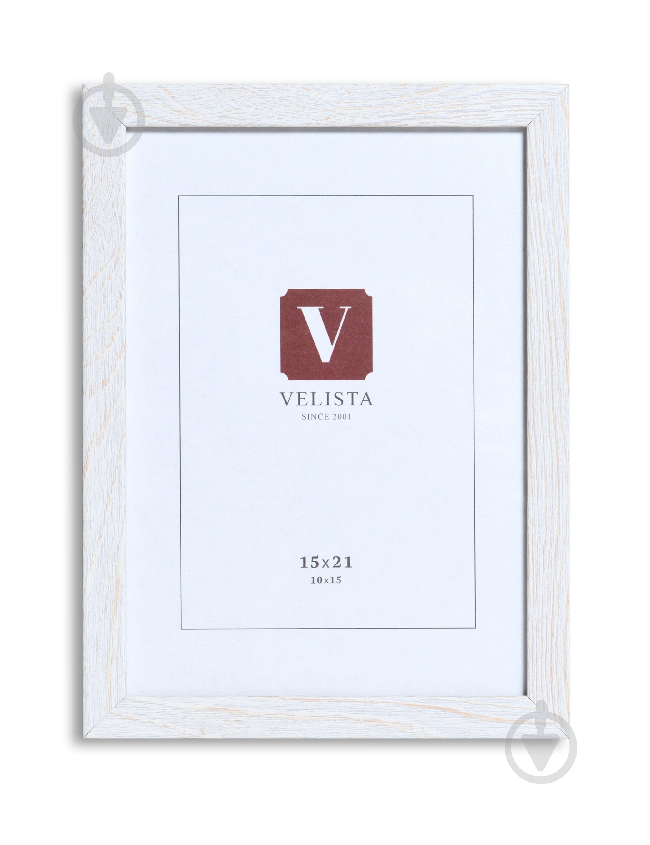 Рамка для фотографії з оргсклом Velista 15W-6003v 1 фото 15x21 см білий - фото 1