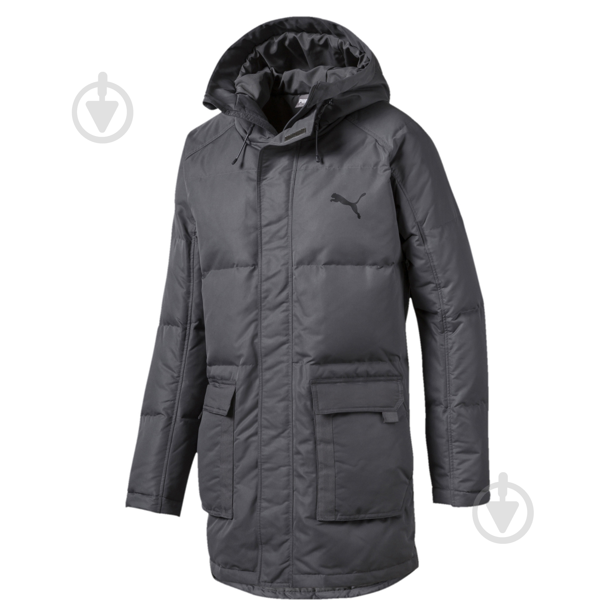 Пуховик Puma Oversize 500 Down Jacket 58002637 р.M сірий - фото 1