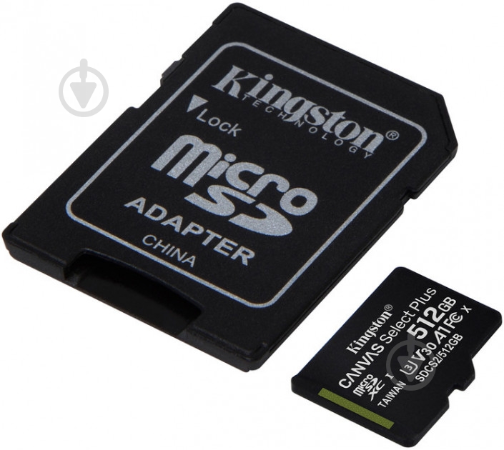 Карта памяти Kingston microSDXC 512 ГБ Class 10 (SDCS2/512GB) - фото 2