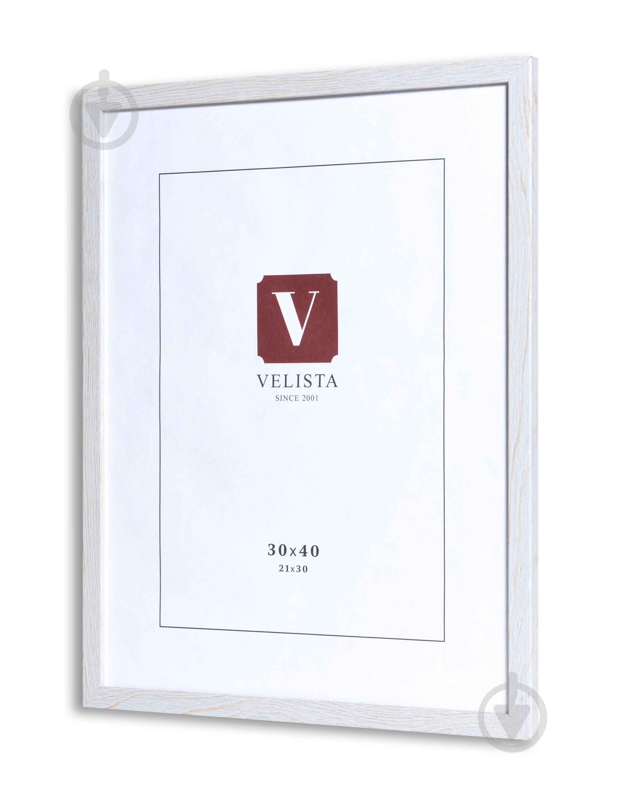 Рамка для фотографії з оргсклом Velista 15W-6003v 1 фото 30х40 см білий - фото 2