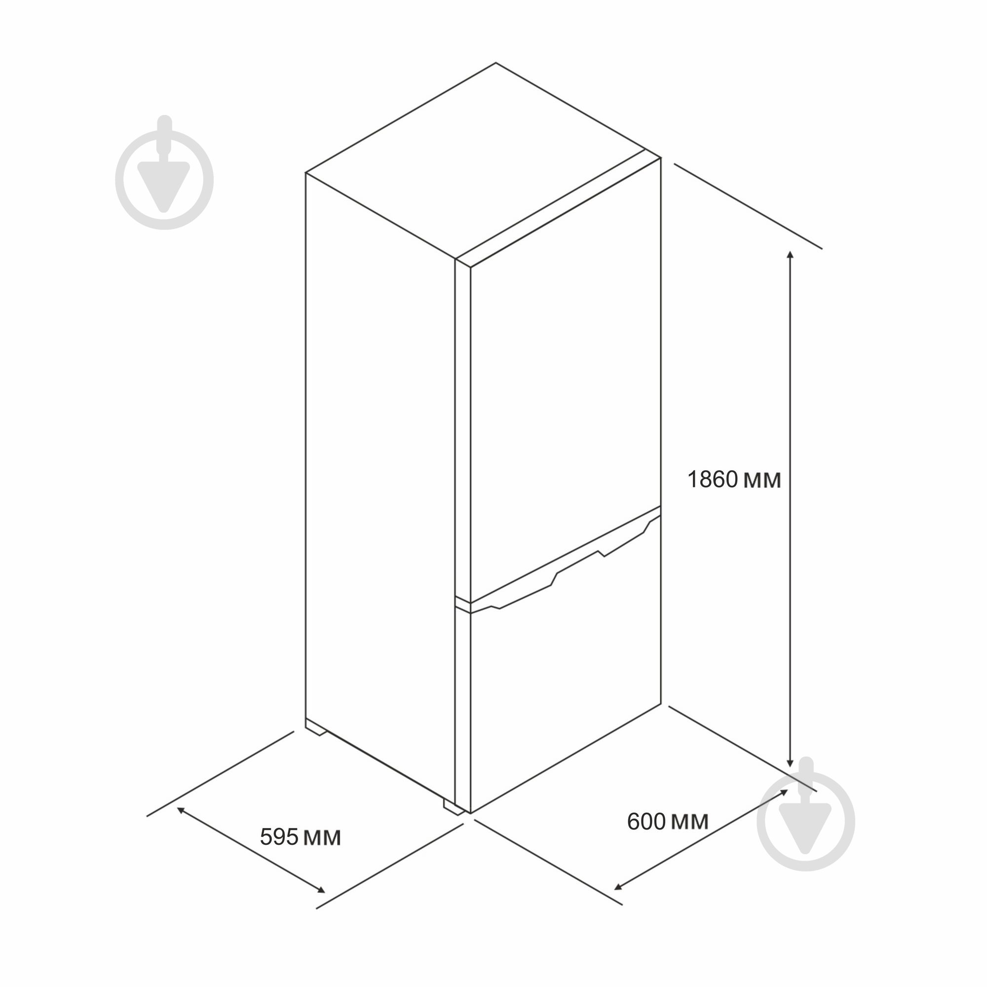 Холодильник Eleyus HRDW2185M60 WH - фото 10