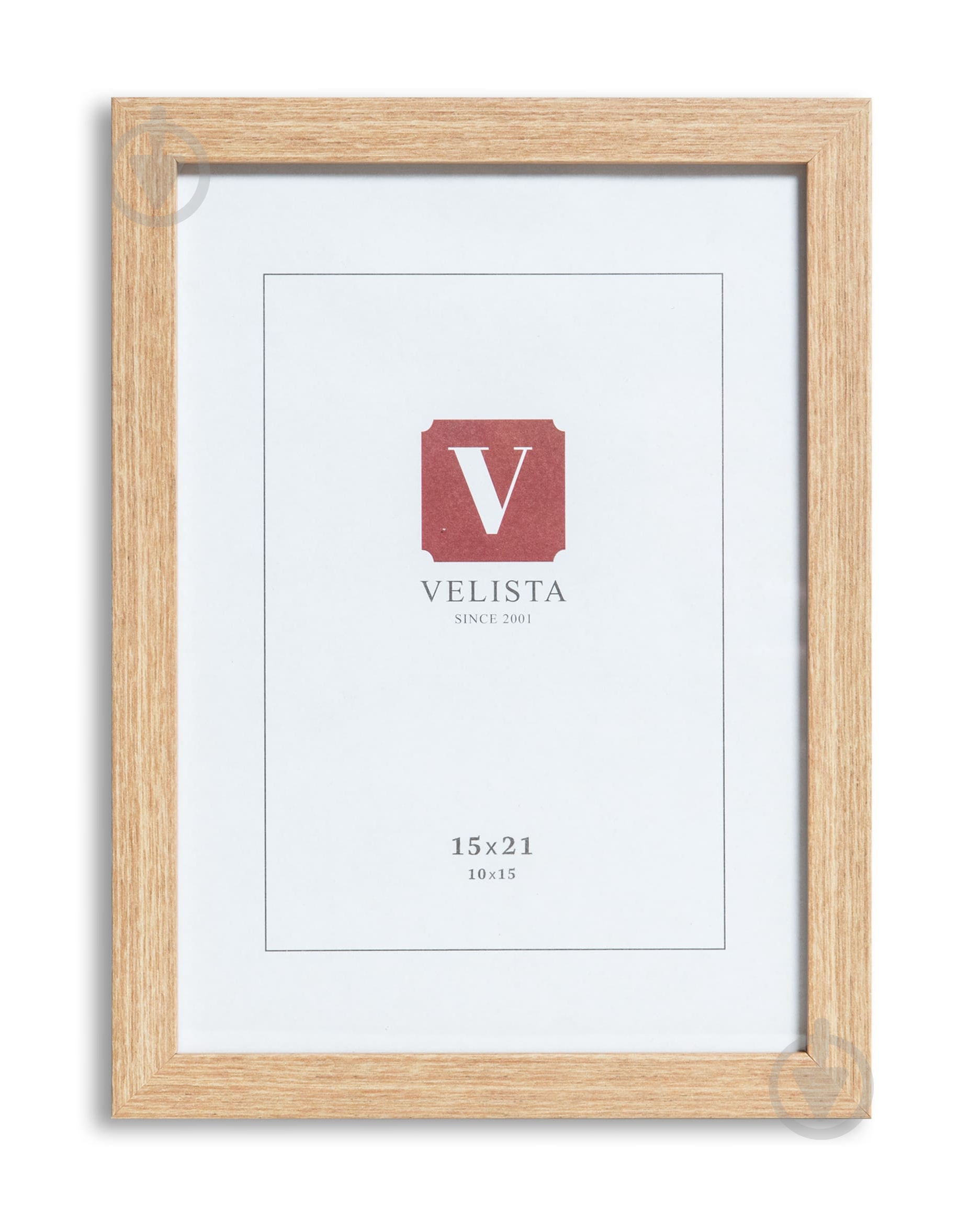 Рамка для фотографії з оргсклом Velista 15W-3206-11v 1 фото 15x21 см дерево світле - фото 1