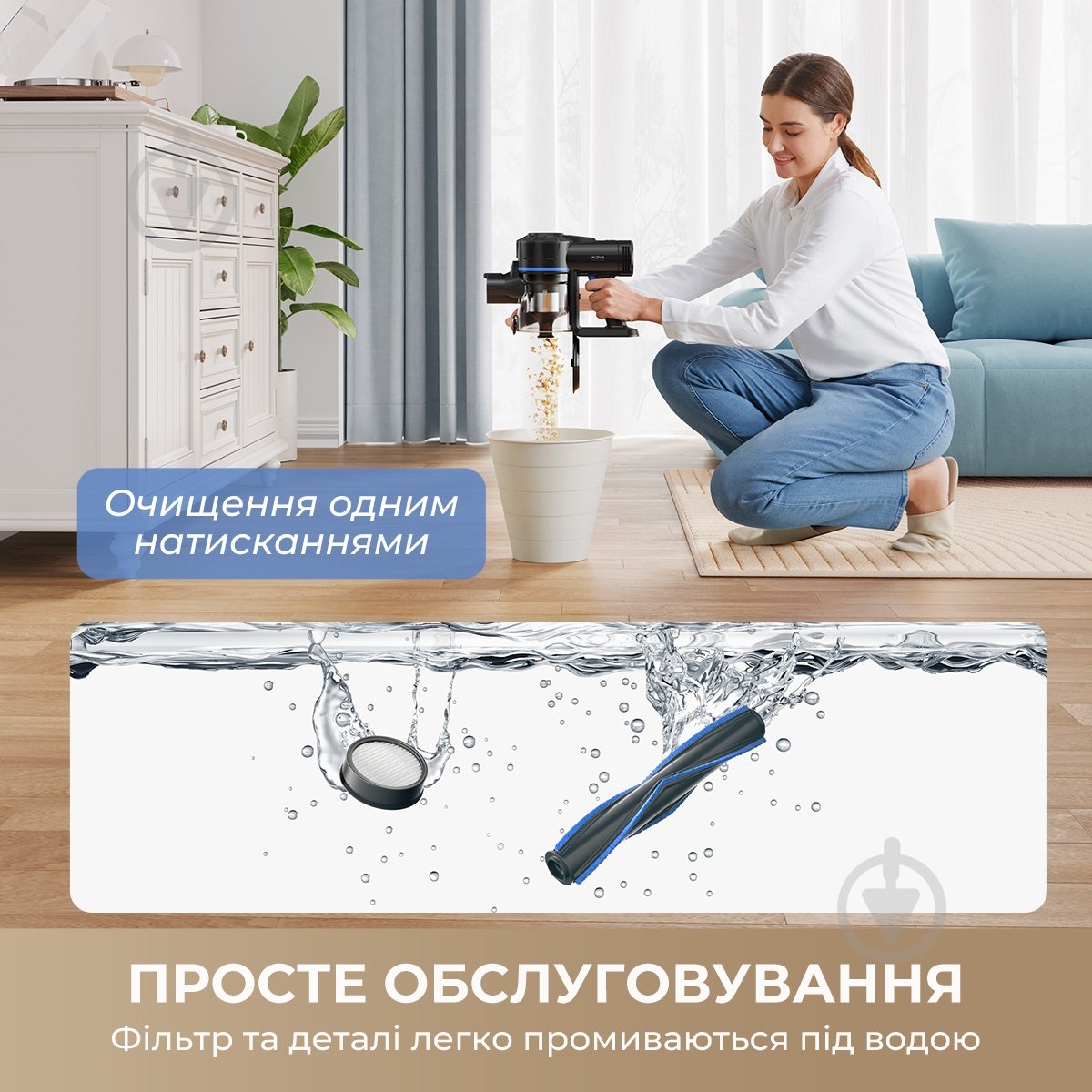 Пылесос аккумуляторный MOVA J10 black - фото 9