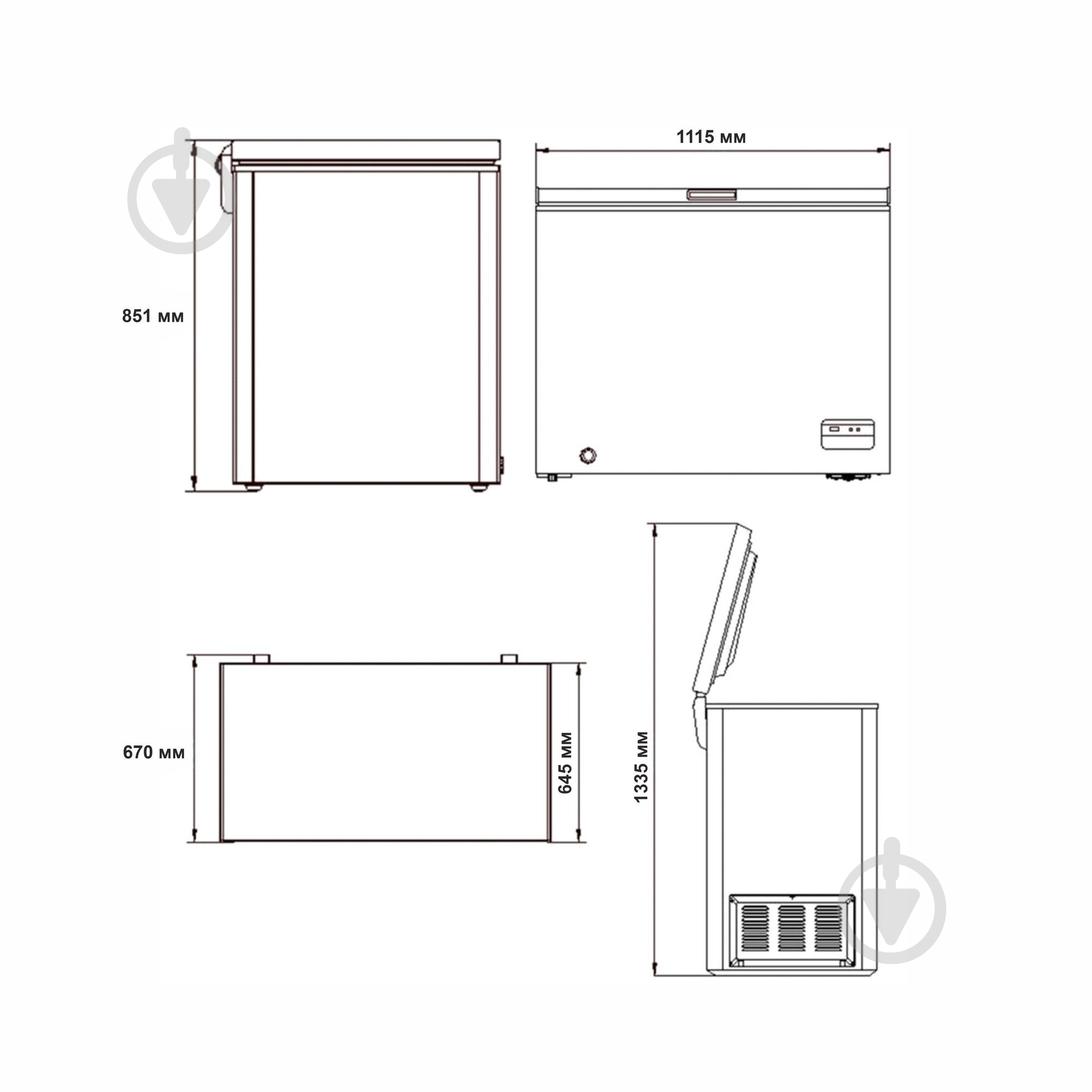 Морозильный ларь Eleyus MFD085M WH300 - фото 15