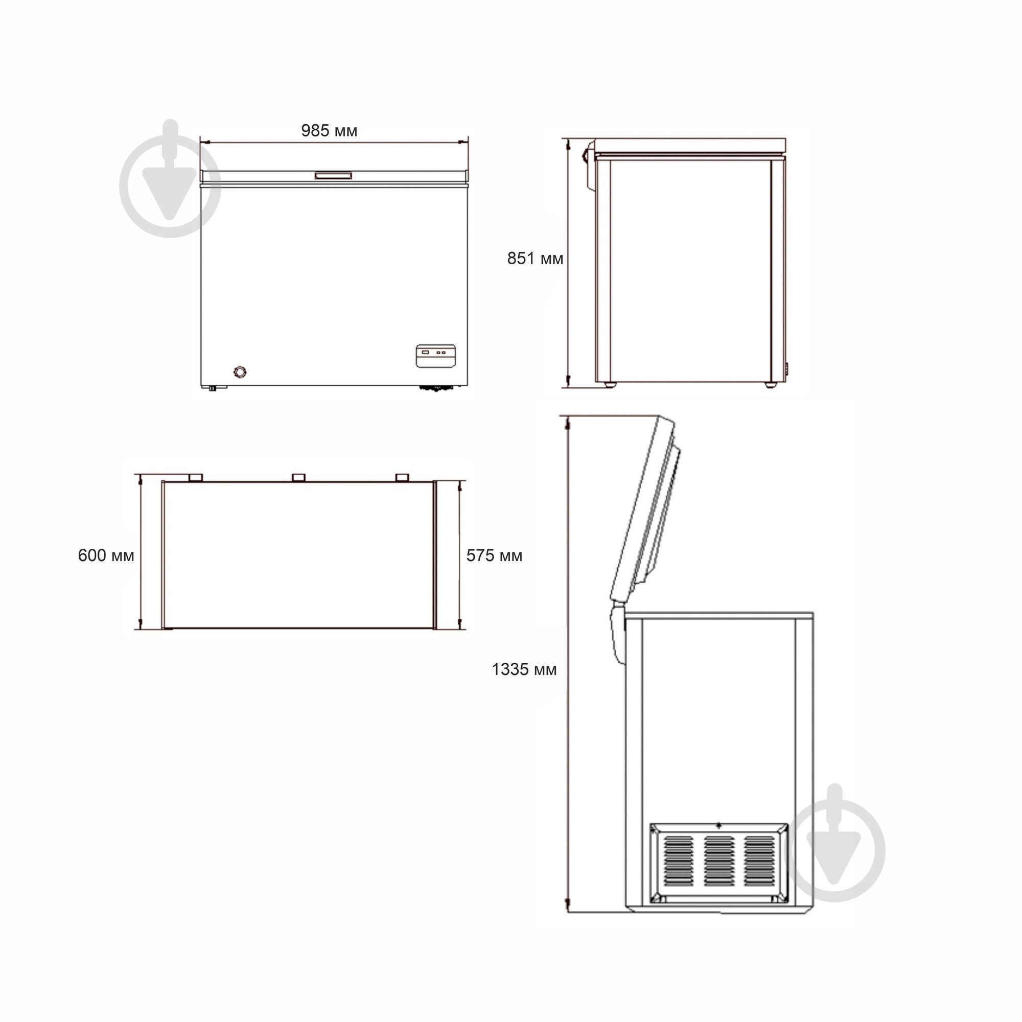 Морозильный ларь Eleyus MFD085M WH250 - фото 16