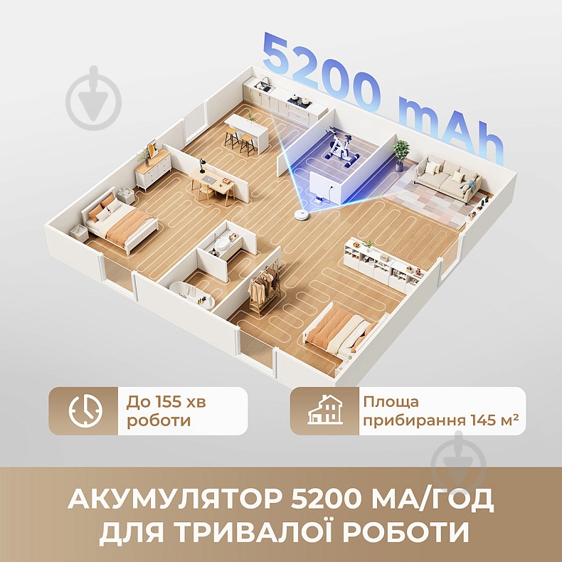 Робот-пылесос моющий DREAME L40 white - фото 3 Робот-пылесос моющий DREAME L40 white - фото 3