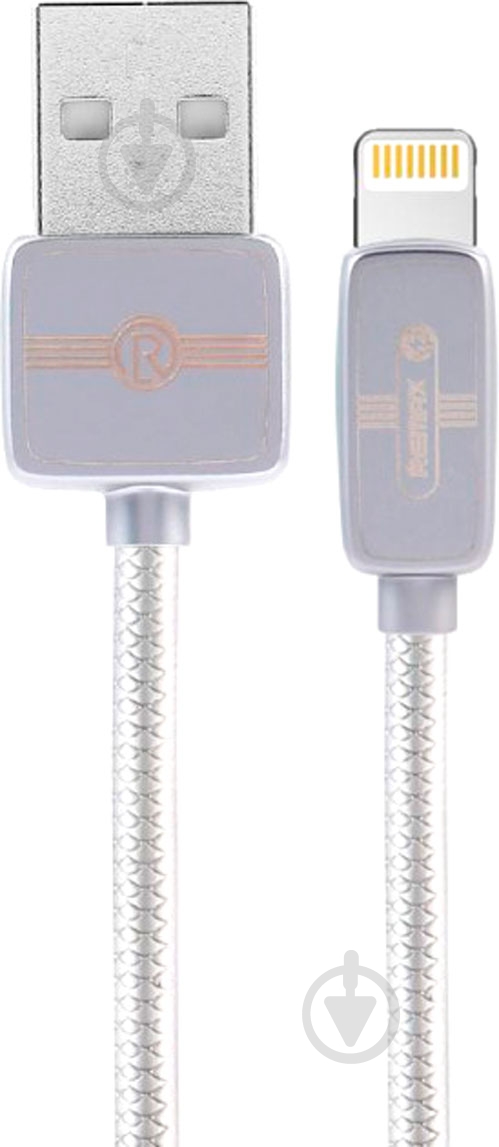 Кабель Lightning – USB 1 м серый (RC-098I-TARNISH) Regor Data Cable - фото 1