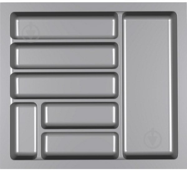 Лоток для столовых приборов Variant 48х48х4,5 см серый - фото 1