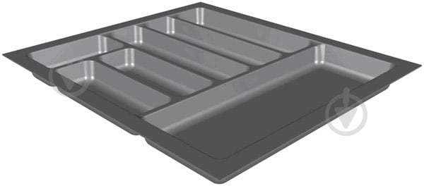 Лоток для столовых приборов Variant 48х48х4,5 см серый - фото 2