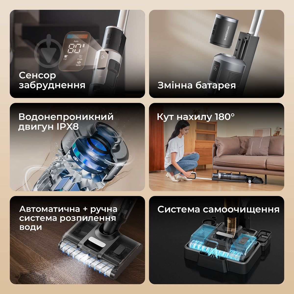 Пилосос миючий JIMMY HW9 PRO MAX 2 в 1 black - фото 5