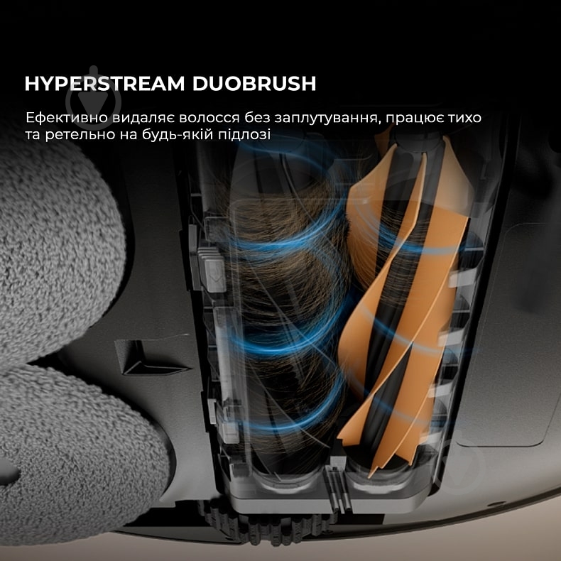 Робот-пылесос моющий DREAME X50 Master black - фото 5