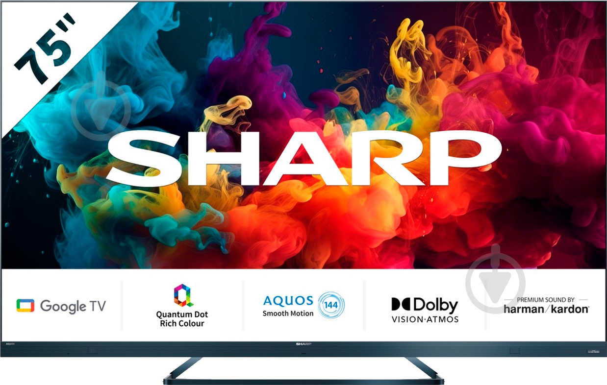 Телевізор Sharp 4Т-С75FQ5EM2AG - фото 1