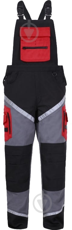 Полукомбинезон Lahti Pro р. XL L4060504 красно-черный - фото 1 Полукомбинезон Lahti Pro р. XL L4060504 красно-черный - фото 1