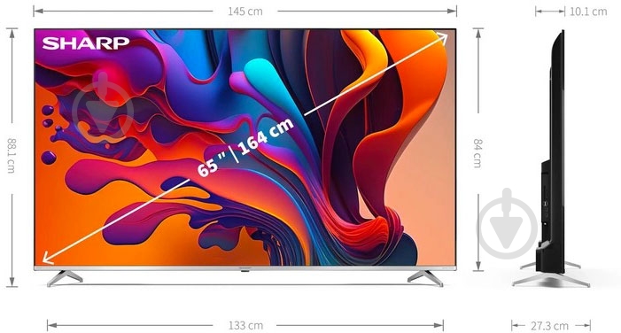 Телевізор Sharp 4T-C65FP2EL2AB - фото 9