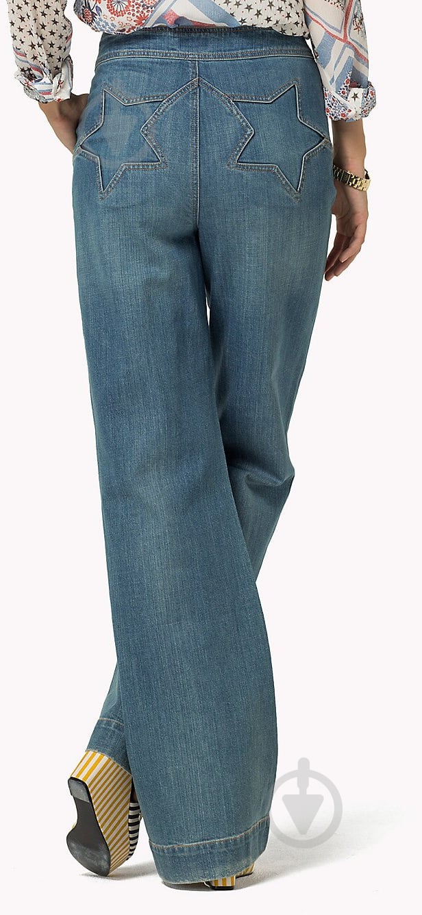 Джинсы Tommy Hilfiger GIGI HADID STAR FLARED JEAN ELMIRA WW0WW18341-912 р. 26-36 синий - фото 2 Джинсы Tommy Hilfiger GIGI HADID STAR FLARED JEAN ELMIRA WW0WW18341-912 р. 26-36 синий - фото 2