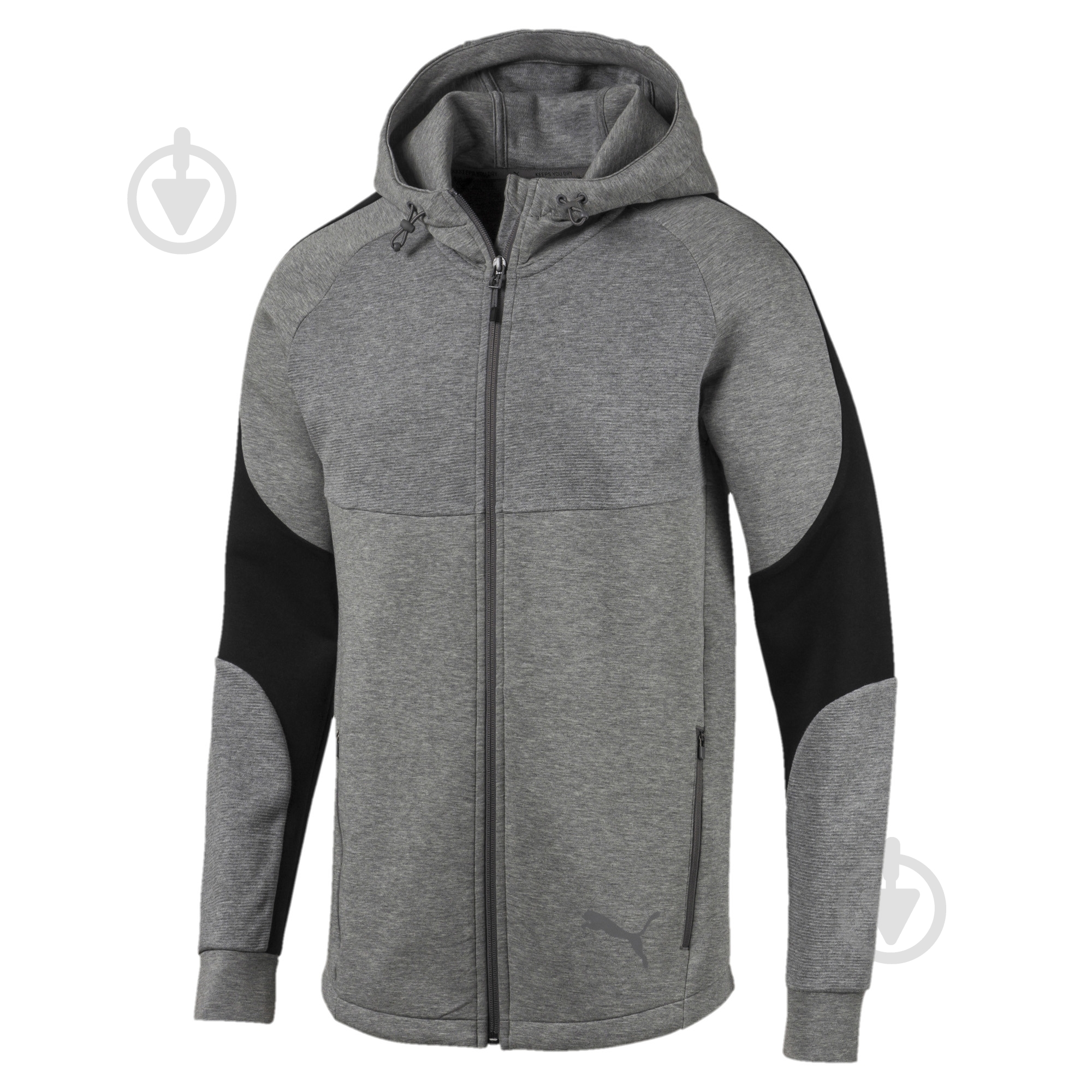 Джемпер Puma EVOSTRIPE FZ Hoody 58009703 р. 2XL сірий - фото 1