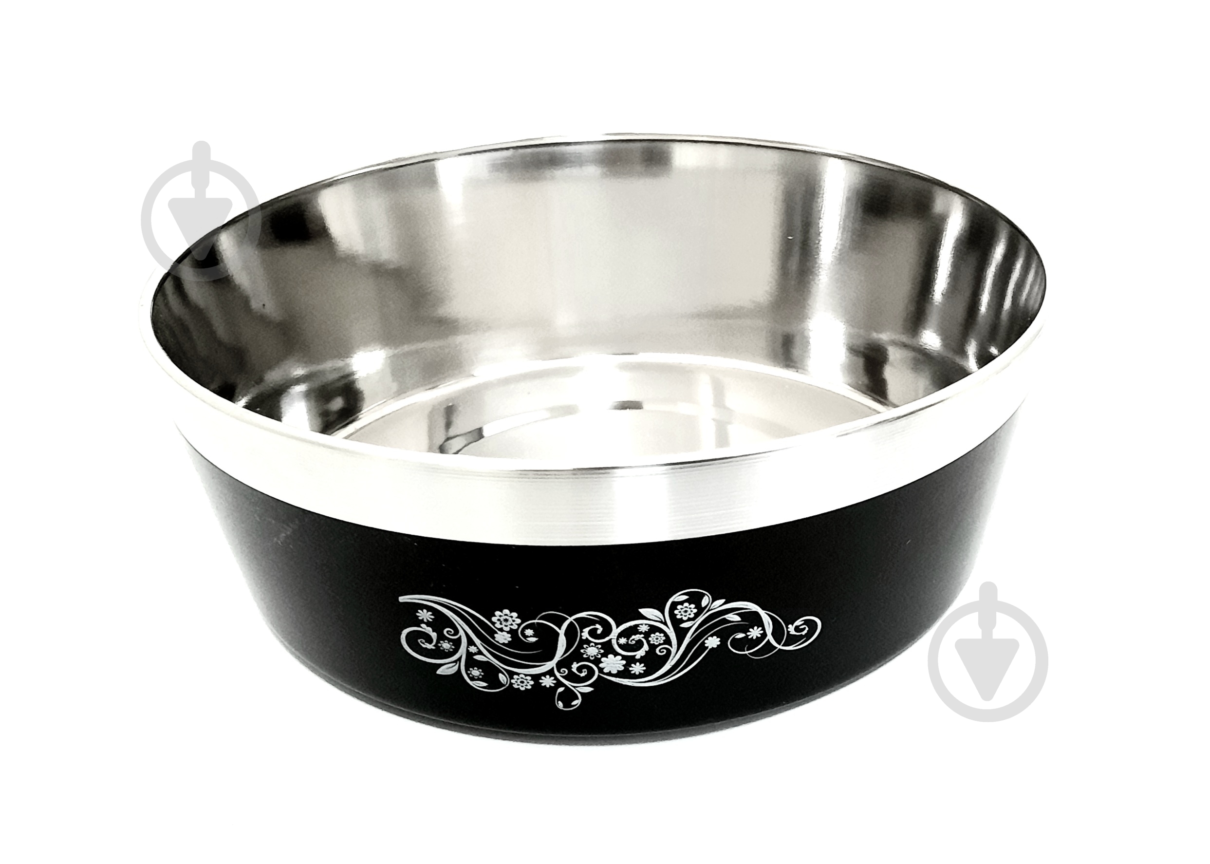 Миска Lilli Pet Metal Star 820 мл чорна сталь - фото 1