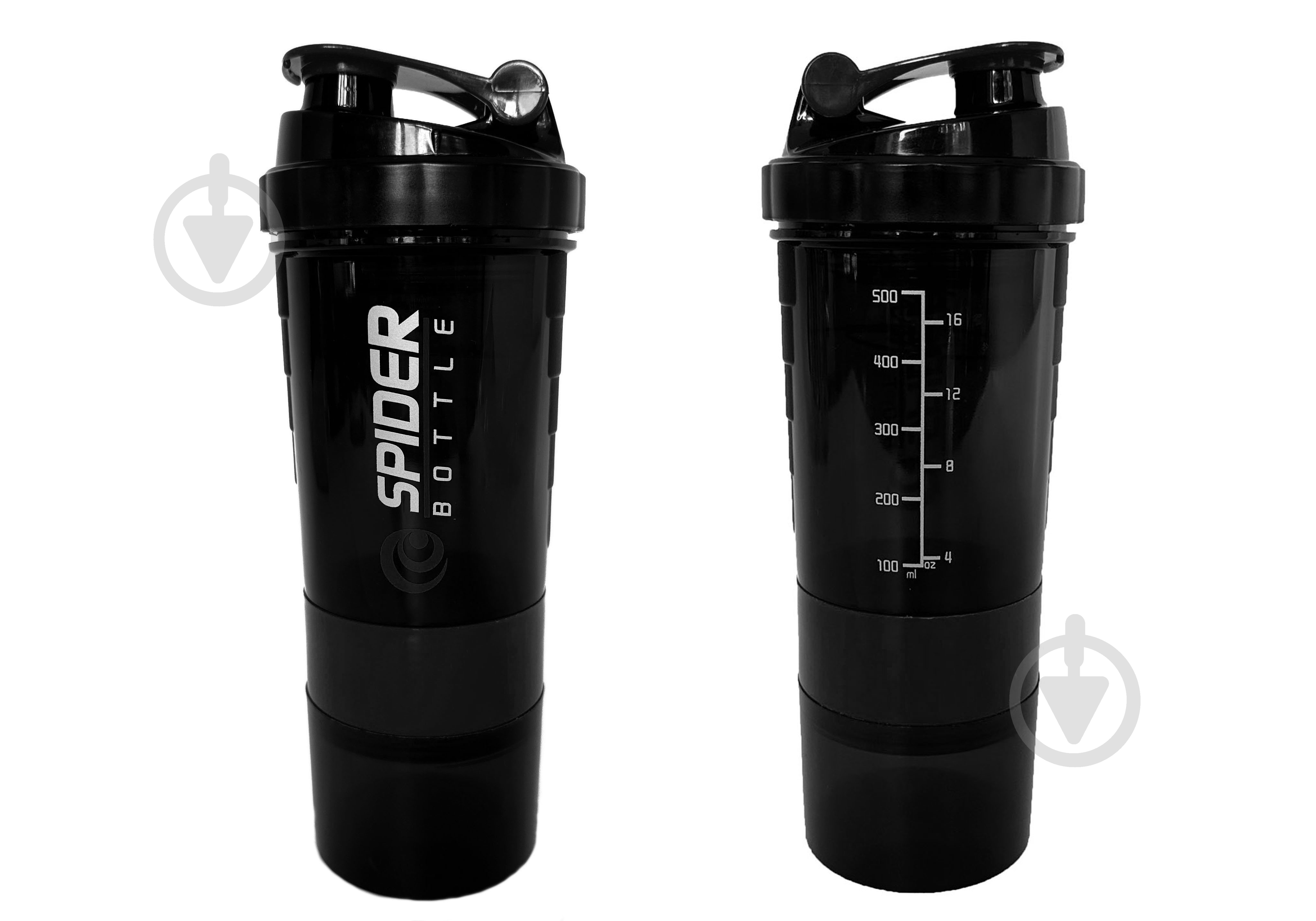 Шейкер EasyFit Spider 500 мл чорний (EF-7200) - фото 1