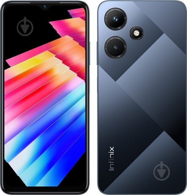 Смартфон Infinix Hot 30i 4/128GB mirror black (X669D) - фото 1 Смартфон Infinix Hot 30i 4/128GB mirror black (X669D) - фото 1