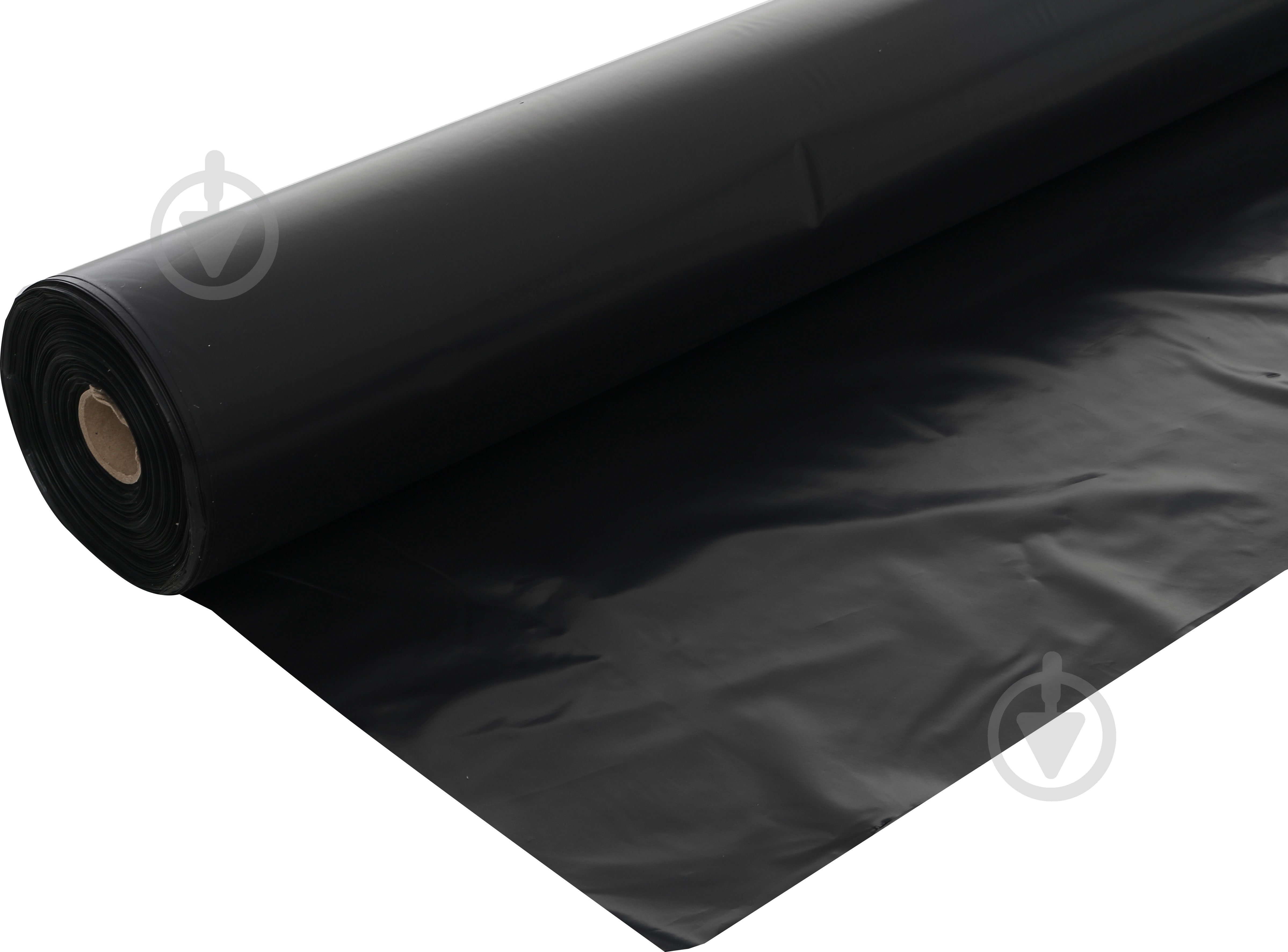 Пленка полиэтиленовая RoofGuard строительная 1,5x100 м черный 100 мкм полурукав - фото 2