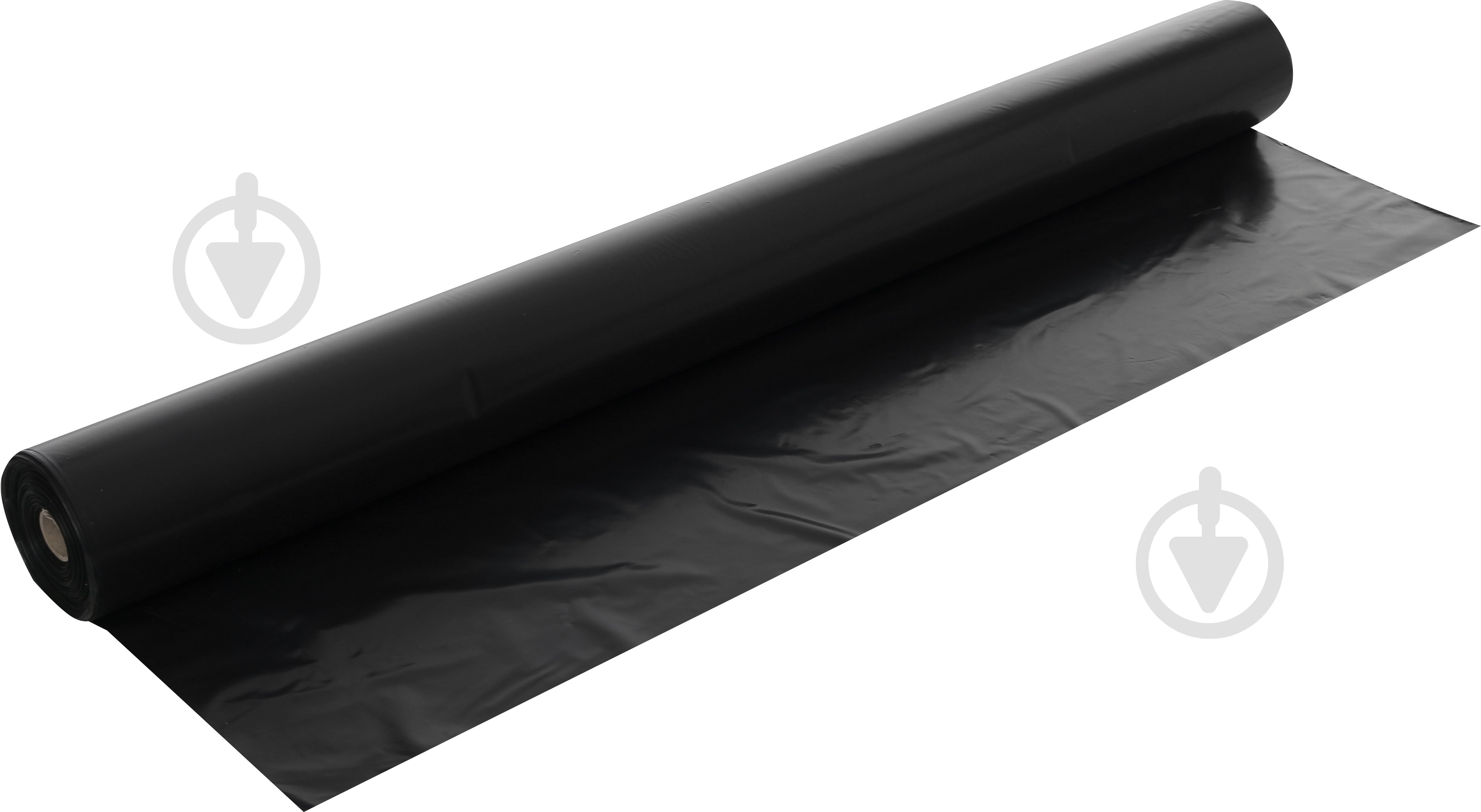 Пленка полиэтиленовая RoofGuard строительная 1,5x100 м черный 100 мкм полурукав - фото 1